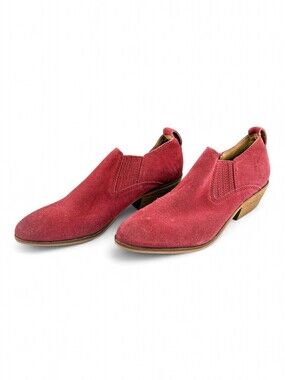 Frye And Co. Women's Suede Low Heel Booties Sz 6.5